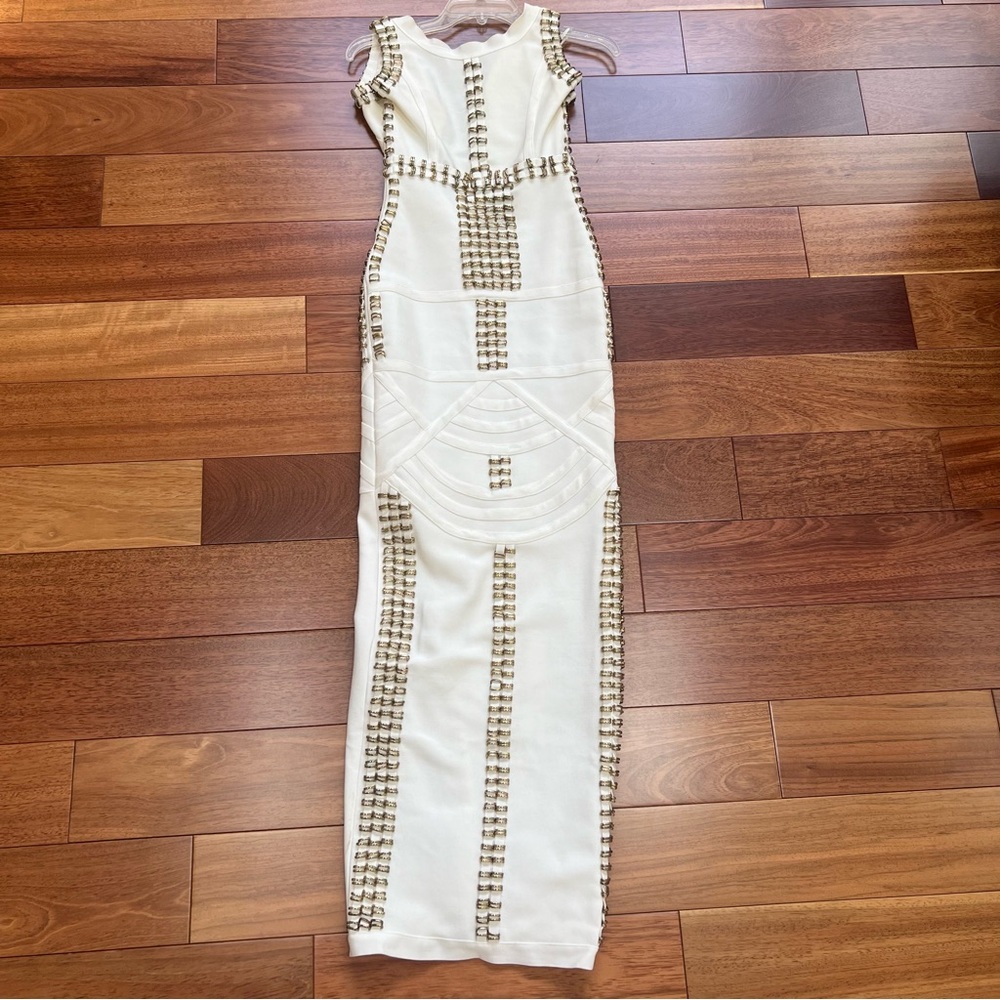 Hot Miami Styles sleeveless white dress in medium